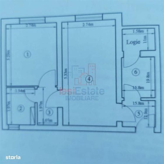 Apartament 2 camere Podu Ros - 1