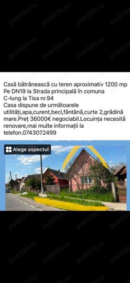 Casa in C-lung la Tisa Casa in C-lung la Tisa