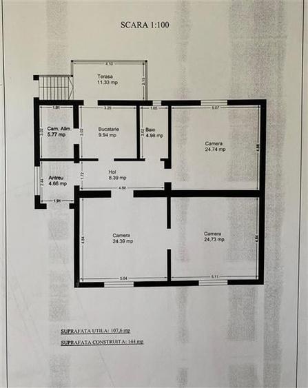 OCAZIE!!! Teren 4580 mp cu casa la centura Gai, la doar 37 EUR/mp!!! - 2