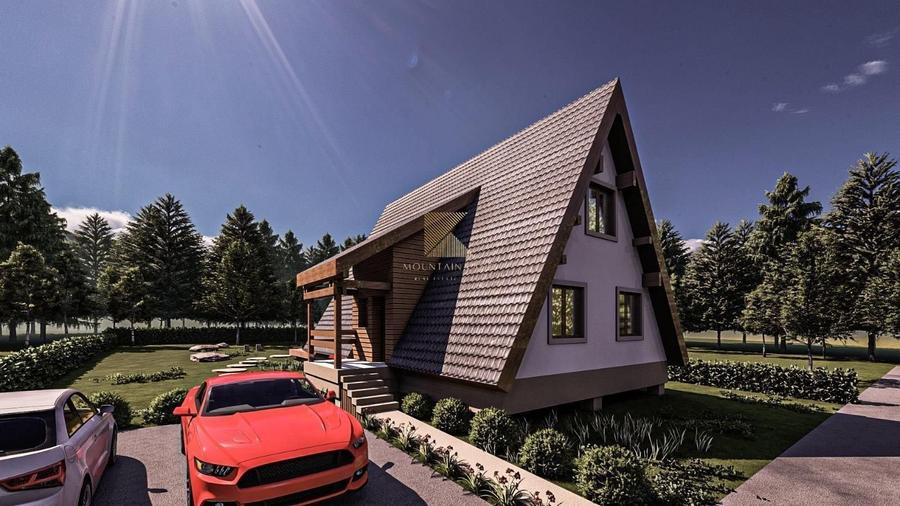 Casa noua in faza de proiect | A-frame | ideala investitie | Rasnov - 4