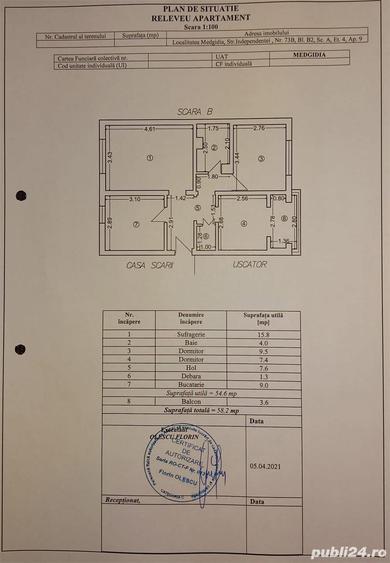 Apartament 3 camere + garaj de vanzare - 8