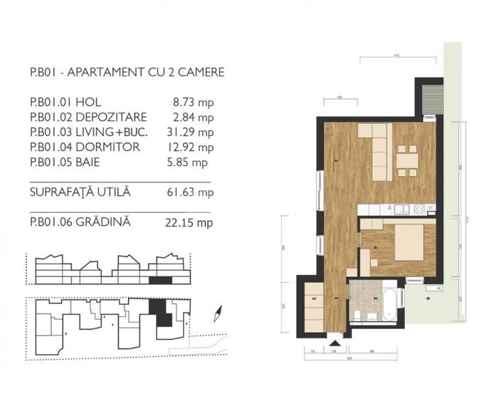 Apartament cu 2 camere | Complet finisat - 11