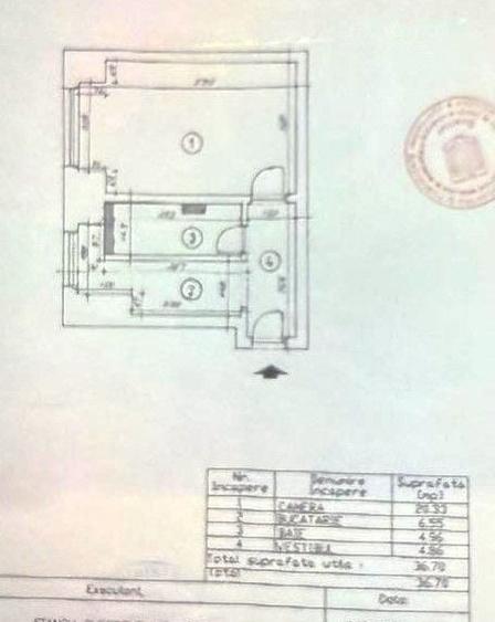 Vanzare Garsoniera Unirii Fantani, Pozitie Premium, Structura Monolit, Etaj 1 - 6