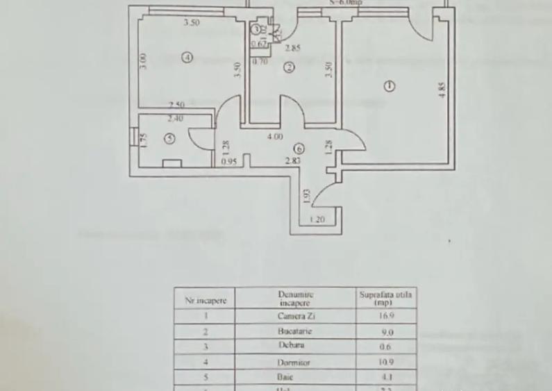 Apartament cu 2 camere decomandat în Plantelor