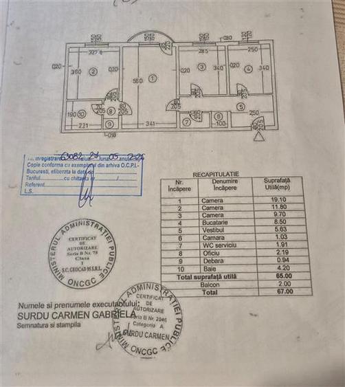 Apartament cu 3 camere decomandat, mobilat în 1 Decembrie 1918