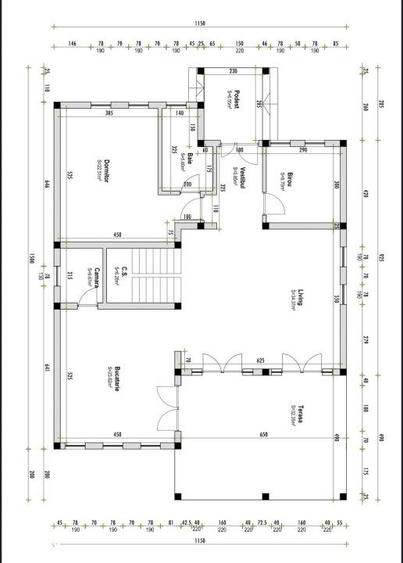 Casă cu 5 camere cu Teren 850 Mp în Central