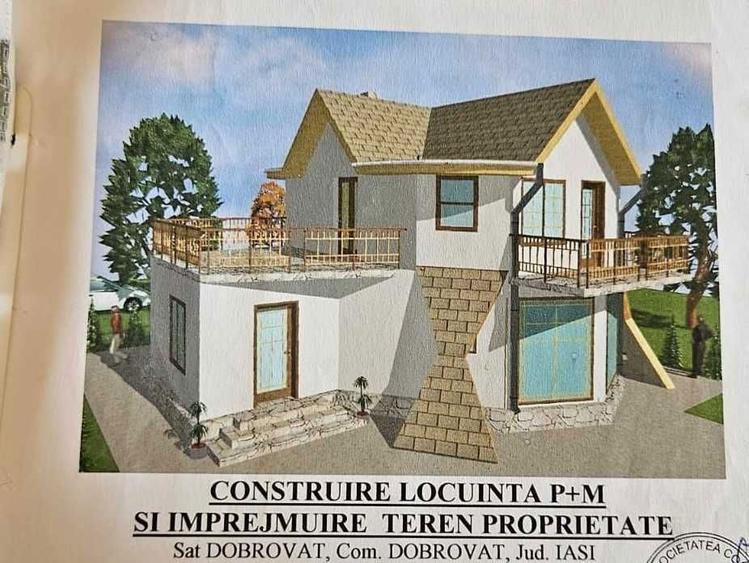 Casa 140mp cu etaj Dobrovat 400mp teren, intabulata, structura usoara - 2