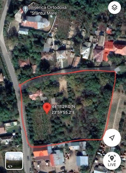 Vand 2200 mp (teren intravilan+ casa),Leu, jud Dolj - 4