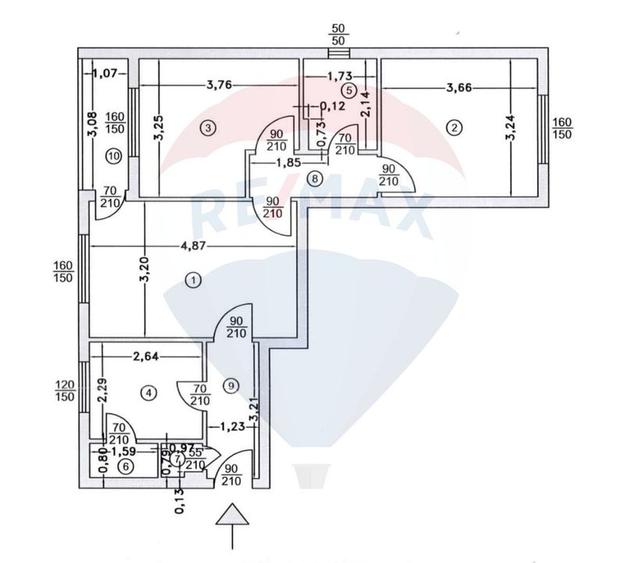 Apartament cu 3 camere de vanzare, 57 mp,  zona Crangasi - 15