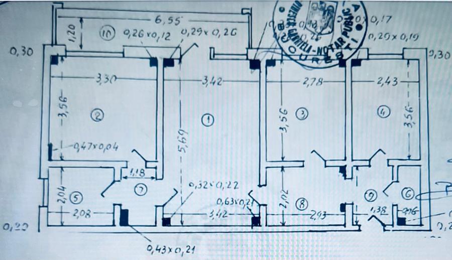 Apartament cu 3 camere de vanzare în bloc constr. 1985 - 1