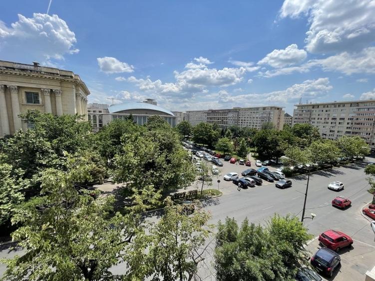 Apt. 2 camere mobilate, et.4, Calea Victoriei, bloc solid, vedere Palatul Regal - 19