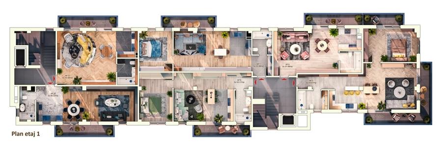 Ansamblu Rezidential cu Ap de 1, 2 si 3 camere, Dorobantilor - 2