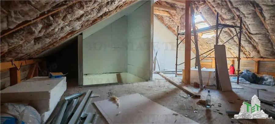 Vila individuala cuplata 5 camere, P+1+M, incalzire in pardoseala, toate utilitatile, 260 mp teren, - 13