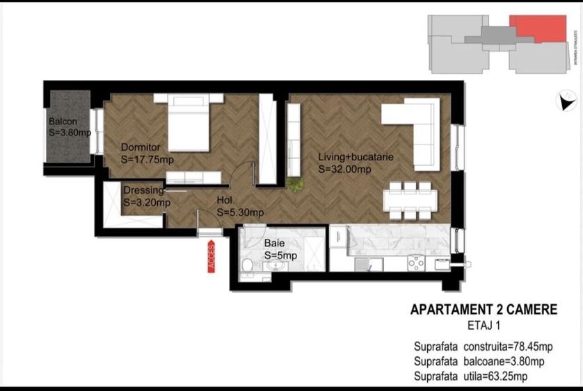 Piata Presei intrarea Straulesti Ap 2 Camere Proprietar - 4