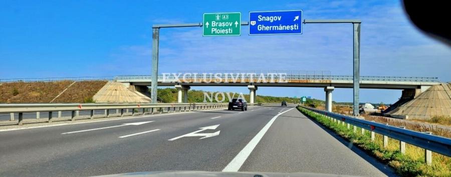 Teren 9Ha -> 16Ha Ha Intravilan , Exit A3 Snagov Ghermanesti Bucuresti-Ploiesti - 1