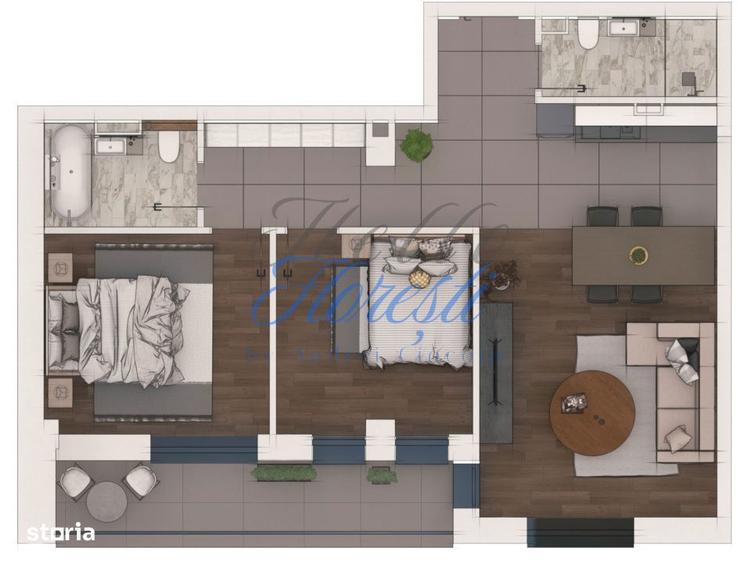 Apartament 3 camere 70,59mp ansamblu NZEB Terra - 1