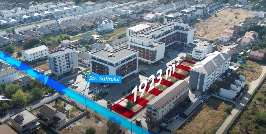 Teren 1.923 mp cu deschidere la stradă și utilități complete - 1