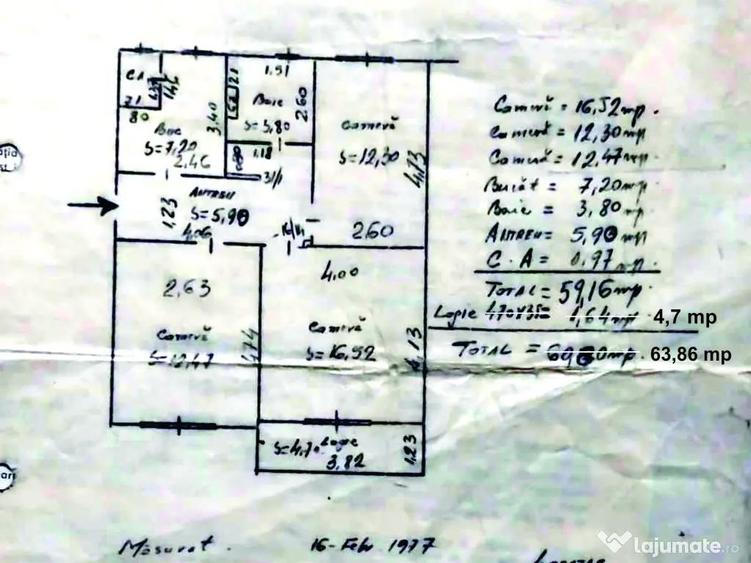 Proprietar vand ap. 3 camere, in Cluj-Napoca, cart. Gheorgheni, aleea Bai?a 4 - 2