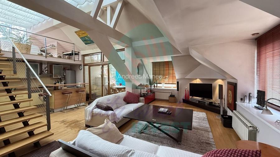 Loft elegant în vilă interbelică, cu terase și grădină - Kiseleff