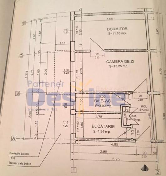 ALEXANDRU CEL BUN, Apartament 2 camere nedecomandat, 50 mp, - 1