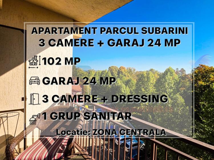 Ap. 3 camere, anga Parcul Subarini, vedere deosebita |VIDEO - 1