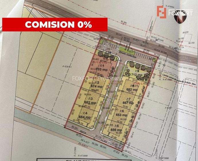 Teren parcelat de 6346 mp intravilan la asfalt, Mosnita Noua