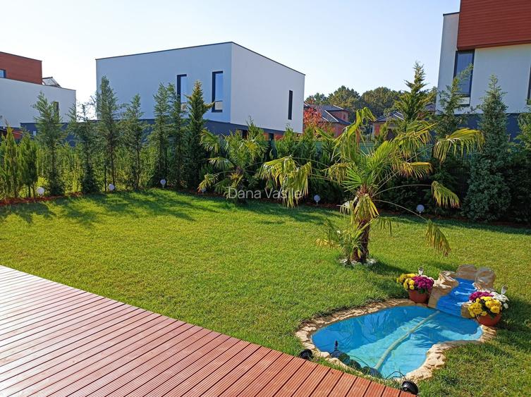 Vilă P+1, 4 dormitoare, 168 mp, mobilată și utilată | Pipera – Tunari