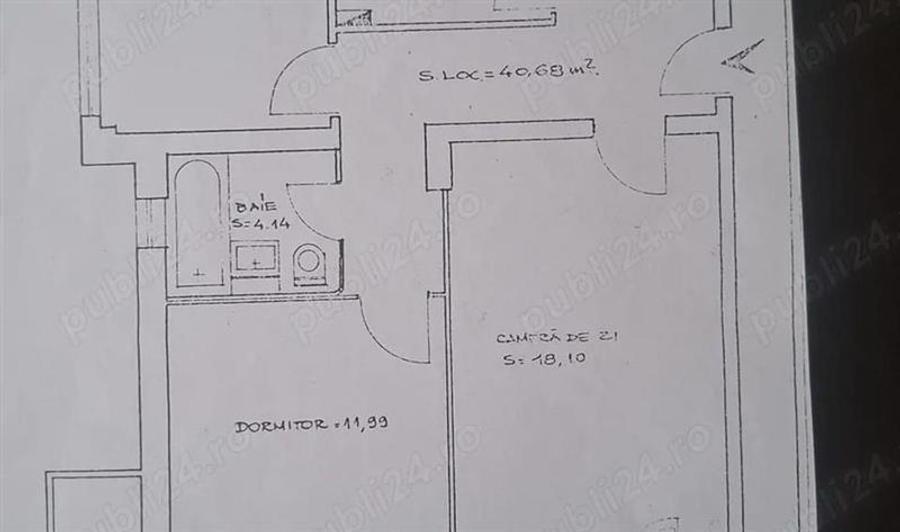 Apartament 3 camere, 1 Mai, - 1
