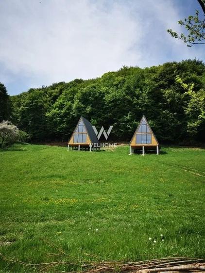 Teren cu cabane A-Frame și priveliște către Munții Făgăraș - 1