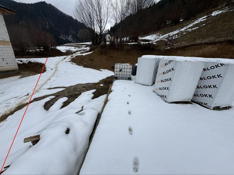 Teren 1200 mp + Proiect Casa (Radier finalizat)+ materialele incluse. - 3