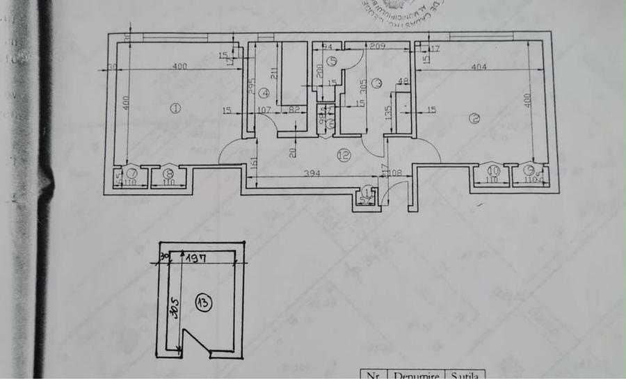 Apartament cu 2 camere în Rahova