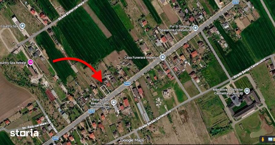 Teren de 500mp cu deschidere dubla 14/35m, strada principala Cioflicen - 9