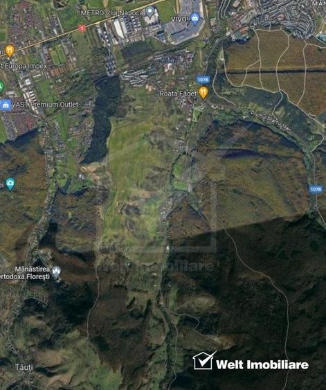 Floresti limita Cluj Napoca, teren Intravilan UL1, Valea Garboului, 12663mp - 5