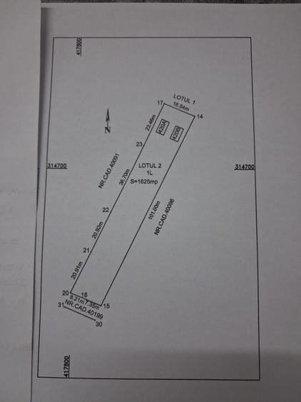 Intravilan 1625m2 imprejmuit, front stradal 15,5m, str. Calea Bucuresti nr. 128L 55Euro/m2 negociabil - 1