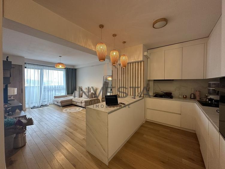 Apartament cu 2 camere semidecomandat, mobilat în Zorilor