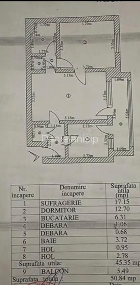 De vânzare – Apartament 2 camere, Micro 16 De vânzare – Apartament 2 camere, Micro 16