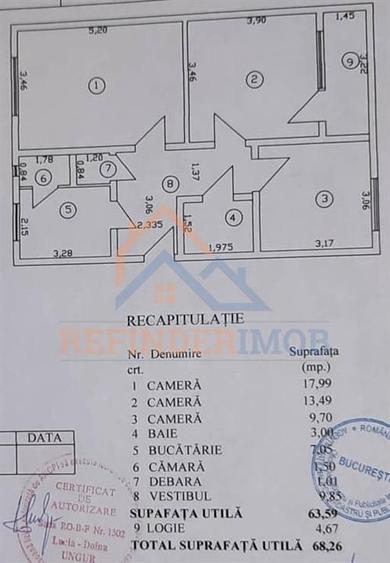 Apartament de vanzare cu 3 camere, zona Ozana - 1