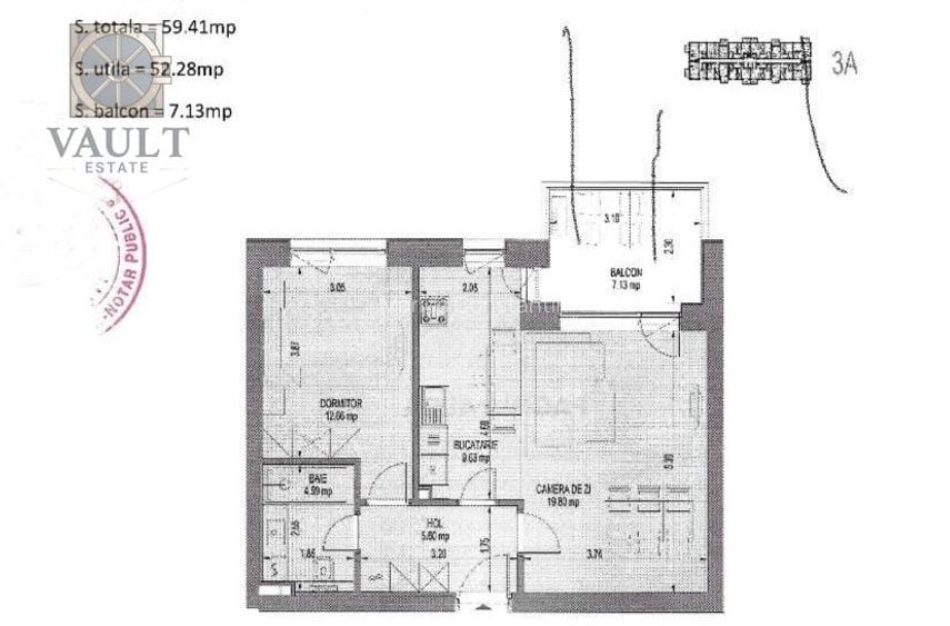 APARTAMENT 2 CAMERE 59 MP - AVIATIEI-183.000+TVA
