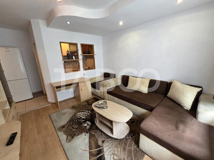 Garsoniera de inchiriat mobilata utilata la parter Vasile Aaron Sibiu - 1