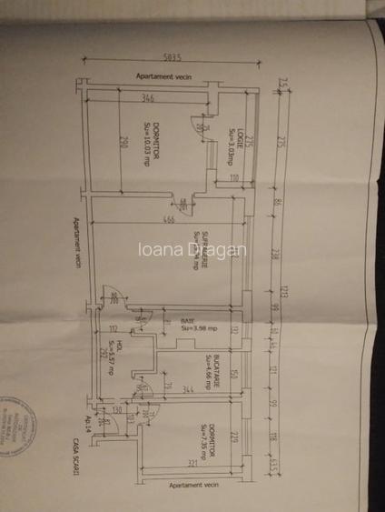 Apartament cu 3 camere semidecomandat în Iosefin