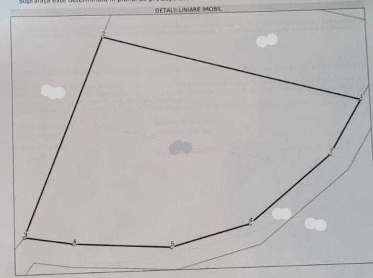 Teren in Chinteni langa padure 1425mp front 70ml - 1