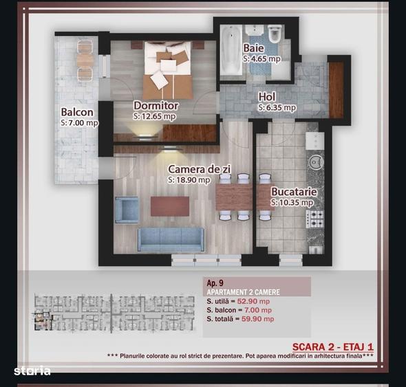 Apartament 2 camere Pallady, Parcare inclusa, Cel mai mic pret ! - 7