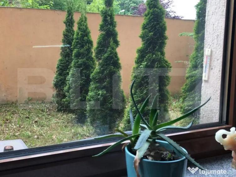 Garsoniera cu gradina intr-o zona pitoreasca din cartierul S - 7