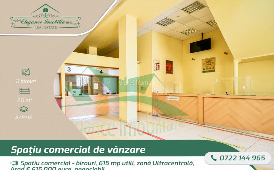 Spatiu comercial - birouri, 615 mp utili, zona Ultracentral