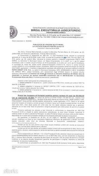 Apartament 2 camere de vanzare Vulcan, jud. Hunedoara -LICITATIE - 1