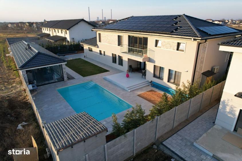 Vila de lux design deosebit, piscina, sistem fotovoltaic cu baterii. - 4