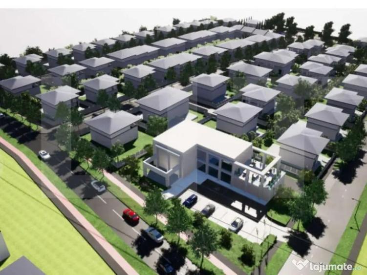 Teren 627 mp pentru 2 case individuale PUZ aprobat, zon? - 2