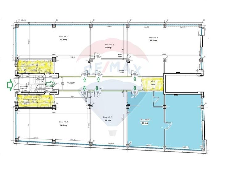 Spatiu birouri de inchiriat 93 mp Calea Turzii Comision 0% - 9
