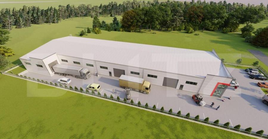 Hala moderna, acces din E576, birouri, 1658 mp utili, rampa - 7