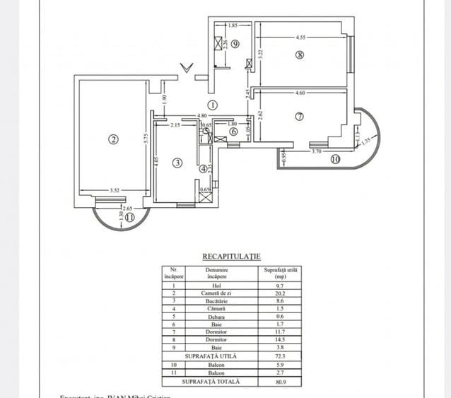 Apartament de vanzare cu 3 camere, 2 bai zona Pacurari- Lukoil, Iasi Apartament de vanzare cu 3 camere, 2 bai zona Pacurari- Lukoil, Iasi
